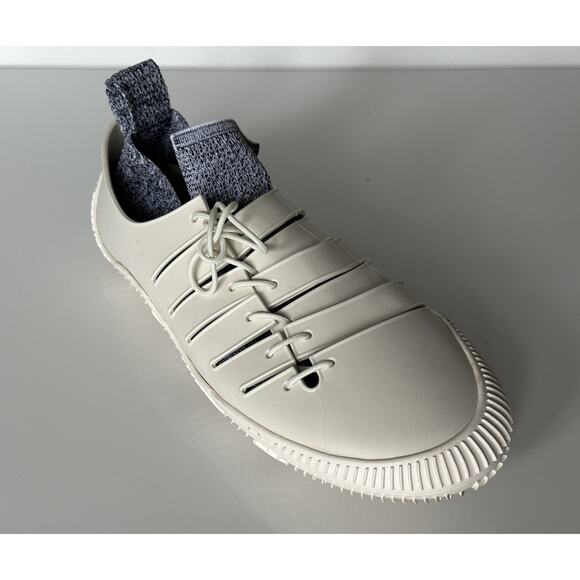 Bottega Veneta Tech Knit Rubber White Climber Sneakers 12 US 658725 IT NIB $750 main image 9